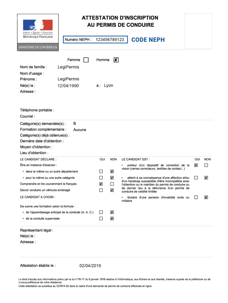 Dossier Permis De Conduire